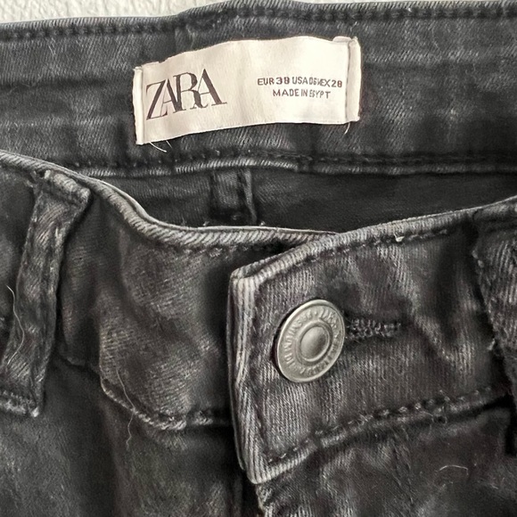#38- ZARA High rise skinny jeans size 6 - Picture 3 of 5